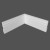 Плинтус МДФ под покраску Ликорн Р 5.120.18 фигурный 2070×120×18