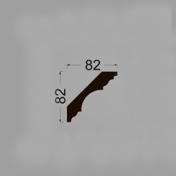 Потолочный плинтус под покраску Ликорн K5.115.22 2070×82×82