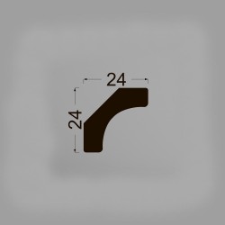 Потолочный плинтус под покраску Ликорн K2.33.12 2070×24×24