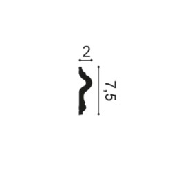 Молдинг под покраску Orac Decor Select PX202 2000×75×20