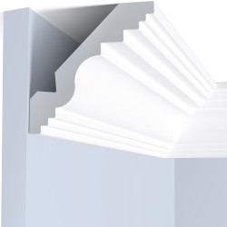 Потолочный плинтус под покраску Hiwood A116 2000×83×83