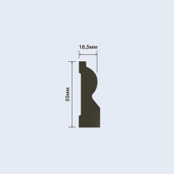 Плинтус под покраску Hiwood B55 2000×55×18,5
