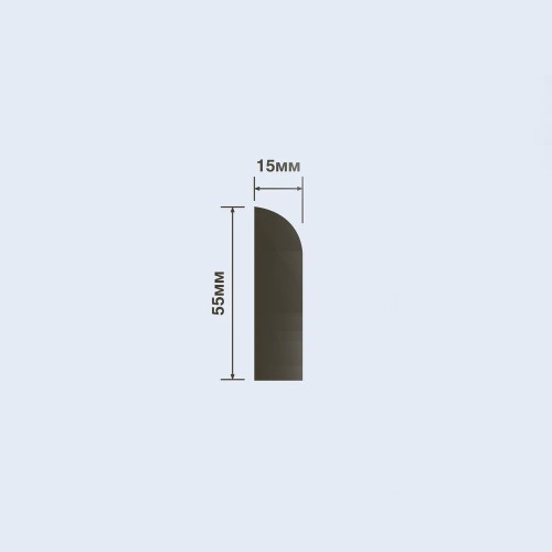 Плинтус под покраску Hiwood BE55 2000×55×15