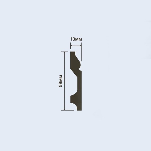 Плинтус под покраску Hiwood B60 2000×59×13