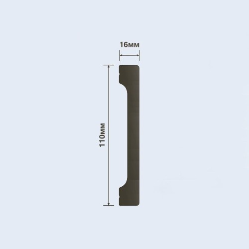 Плинтус под покраску Hiwood B110V1 2000×110×16