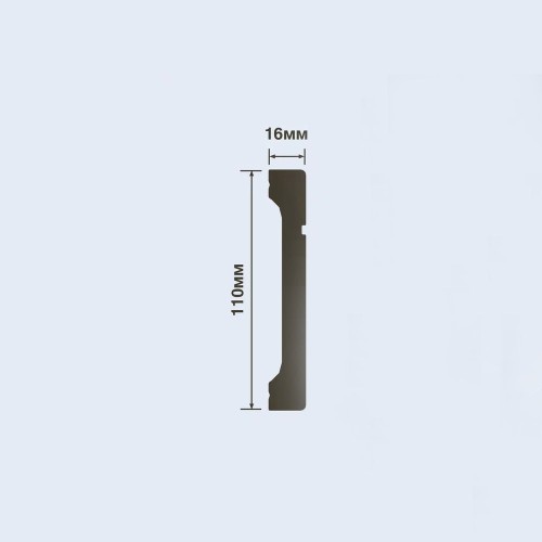 Плинтус под покраску Hiwood B110V1L 2000×110×16