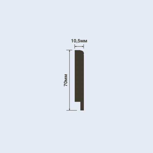 Плинтус под покраску Hiwood B70N 2000×70×10,5