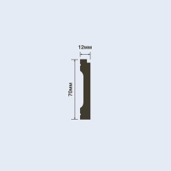 Плинтус под покраску Hiwood B70V3 2000×70×12