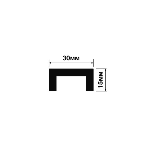 Потолочный плинтус под покраску Hiwood LB30 с подсветкой 2000×30×15