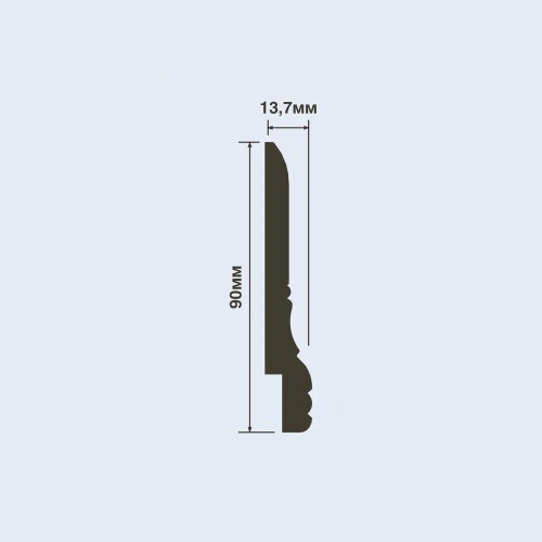 Плинтус под покраску Hiwood L1605 2000×90×13,7