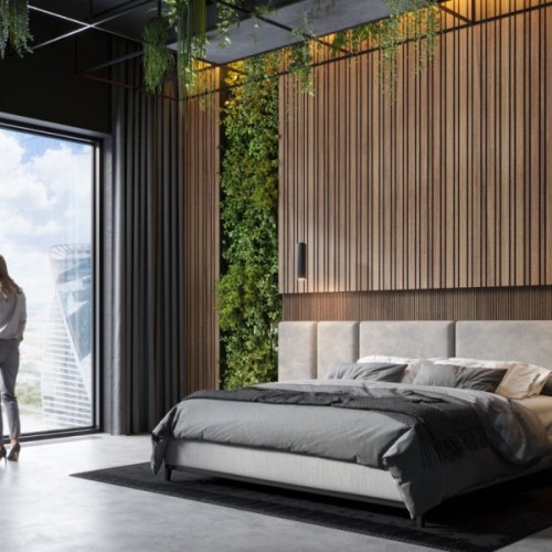 Стеновая панель из полистирола Hiwood LV133 BR396K 2700×120×12