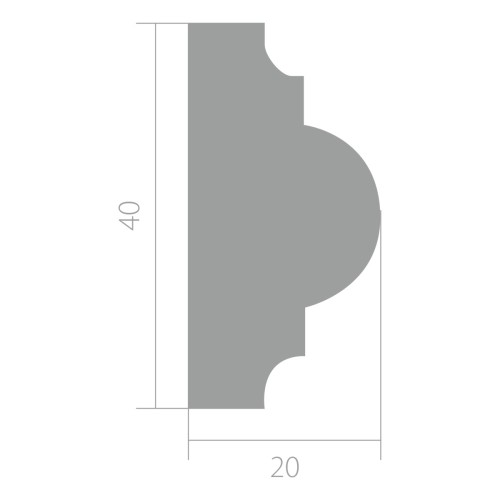 Молдинг ЛДФ под покраску Ultrawood U 021 i 2000×40×20 Молдинг ЛДФ под покраску Ultrawood U 021 i 2000×40×20
