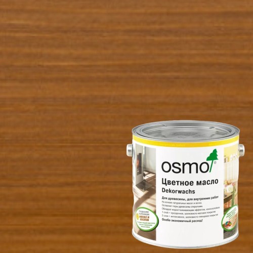 Масло с твердым воском для дерева Osmo Dekorwachs Transparent цвет 3143 Коньяк шелковисто-матовый 0,22 л Масло с твердым воском для дерева Osmo Dekorwachs Transparent цвет 3143 Коньяк шелковисто-матовый 0,22 л