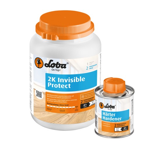 Лак для паркета Loba 2K Invisible Protect AT экстраматовый 1 кг Лак для паркета Loba 2K Invisible Protect AT экстраматовый 1 кг