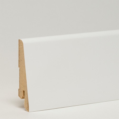 Плинтус МДФ ламинированный Арт Лайн белый Jat 2050×60×16 Плинтус МДФ ламинированный Арт Лайн белый Jat 2050×60×16