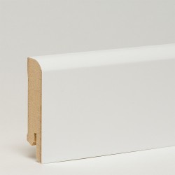 Плинтус МДФ ламинированный Арт Лайн белый Flat 2050×60×16