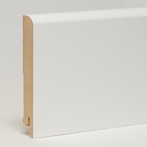 Плинтус МДФ ламинированный Арт Лайн белый Flat 2050×100×16 Плинтус МДФ ламинированный Арт Лайн белый Flat 2050×100×16