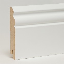 Плинтус МДФ ламинированный Арт Лайн белый Twist 2050×100×16