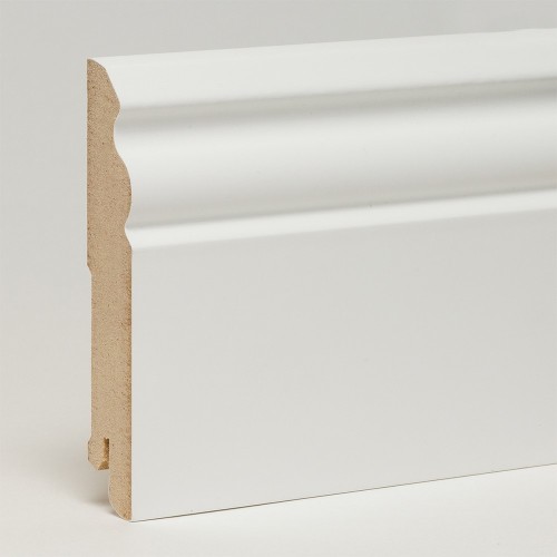 Плинтус МДФ ламинированный Арт Лайн белый Twist 2050×100×16 Плинтус МДФ ламинированный Арт Лайн белый Twist 2050×100×16