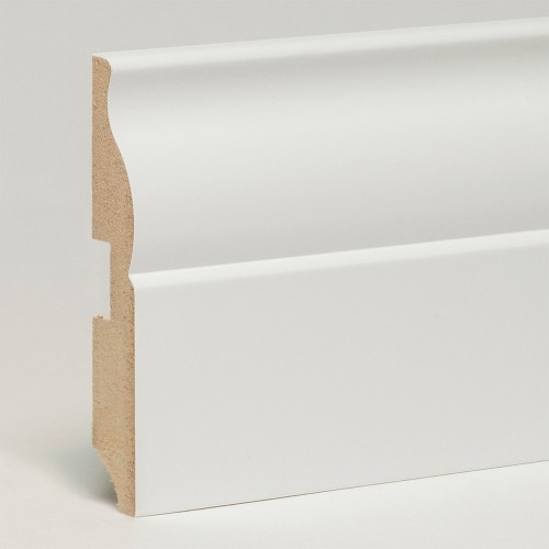 Плинтус МДФ ламинированный Арт Лайн белый Curly 2050×120×16 Плинтус МДФ ламинированный Арт Лайн белый Curly 2050×120×16