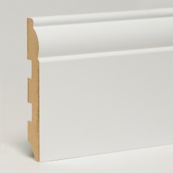 Плинтус МДФ ламинированный Арт Лайн белый Fancy 2050×150×16