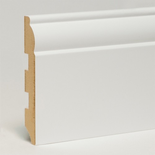 Плинтус МДФ ламинированный Арт Лайн белый Fancy 2050×150×16 Плинтус МДФ ламинированный Арт Лайн белый Fancy 2050×150×16