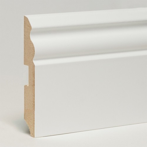 Плинтус МДФ ламинированный Арт Лайн белый Twist 2050×120×16 Плинтус МДФ ламинированный Арт Лайн белый Twist 2050×120×16