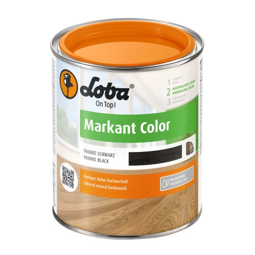 Цветное масло с твердым воском Loba Markant Color черный 0,75 л Цветное масло с твердым воском Loba Markant Color черный 0,75 л