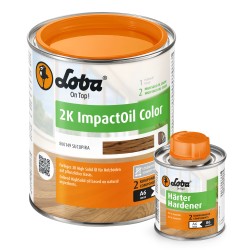 Цветное двухкомпонентное масло Loba HS 2K ImpactOil Color сукупира 0,75 л