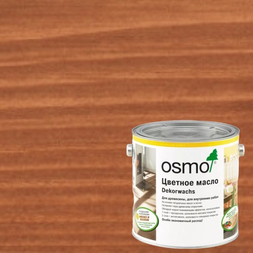Масло с твердым воском для дерева Osmo Dekorwachs Transparent цвет 3138 Махагон шелковисто-матовый 0,75 л Масло с твердым воском для дерева Osmo Dekorwachs Transparent цвет 3138 Махагон шелковисто-матовый 0,75 л