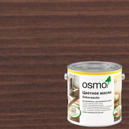 Масло с твердым воском для дерева Osmo Dekorwachs Transparent цвет 3161 Венге шелковисто-матовый 0,75 л