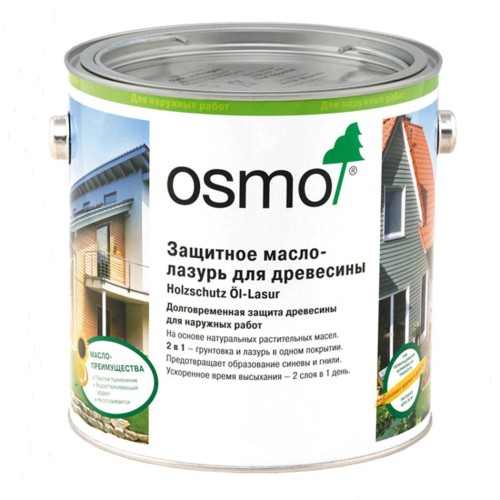 Масло-лазурь для дерева Osmo Holz-Schutz Ol Lasur цвет 703 Махагон шелковисто-матовое 2,5 л