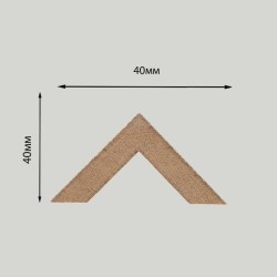 Рейка декоративная Modern Decor дуб без покрытия 2-х сторонняя 2800×40×40