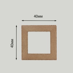 Рейка декоративная Modern Decor дуб без покрытия 4-х сторонняя 2800×40×40