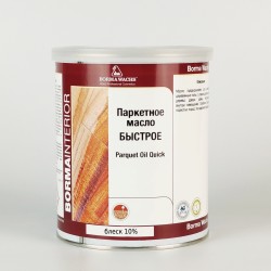 Бесцветное масло для пола Borma Parquet Oil Quick 4951-10 глубоко-матовое 1 л