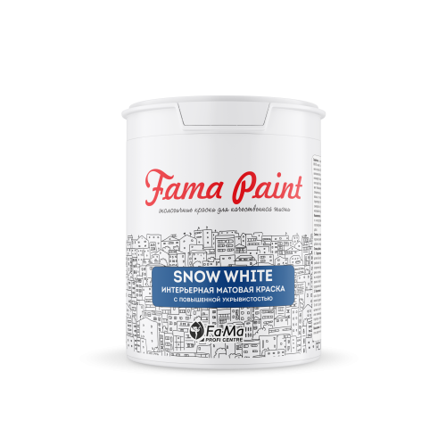 Краска Fama Paint Snow White 0,9 л Краска Fama Paint Snow White 0,9 л