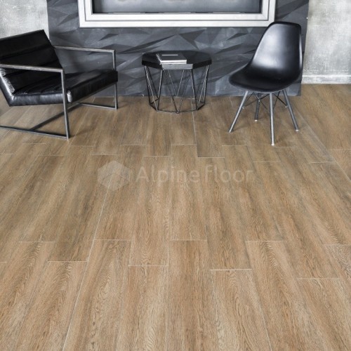 Кварцвиниловый SPC ламинат Alpine Floor Intense Бурый лес ECO 9-3 1220×183×6