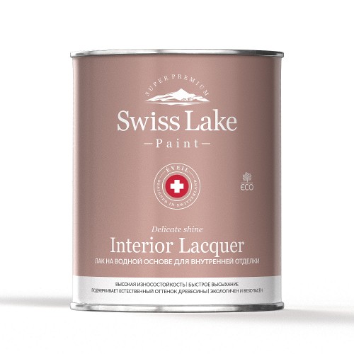 Лак интерьерный универсальный Swiss Lake Interior Lacquer Chalet Verbier CR 029 на водной основе глянцевый 0,9 л