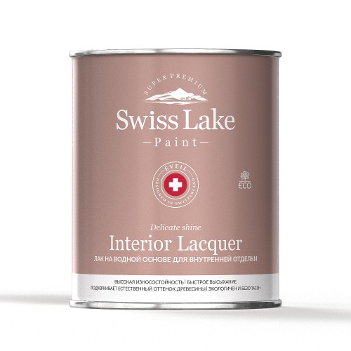 Лак интерьерный Swiss Lake Interior Lacquer Chalet Gstaad CR 005 матовый 0,9 л Лак интерьерный Swiss Lake Interior Lacquer Chalet Gstaad CR 005 матовый 0,9 л