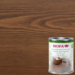 Масло для террас Biofa 3753 цвет 3703 Темный орех 0,125 л