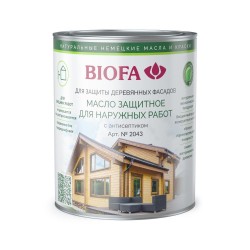 Масло для фасадов Biofa 2043 цвет 4346 Красный дуб 0,4 л