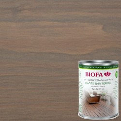 Масло для террас Biofa 3753 цвет 3710 Серый кварц 0,125 л