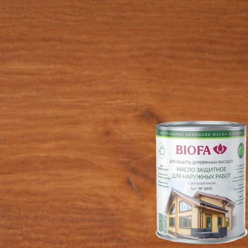 Масло для фасадов Biofa 2043 цвет 4319 Кофе 10 л