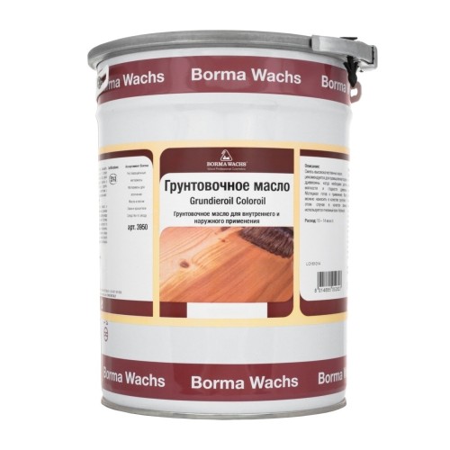 Масло бесцветное грунтовочное для дерева Borma Grundieroil Coloroil 3950 5 л