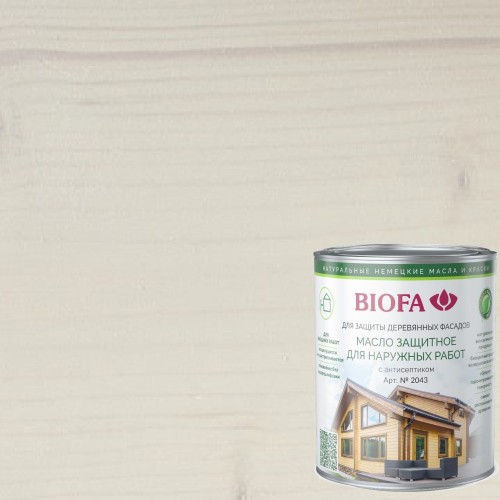 Масло для фасадов Biofa 2043 цвет 4313 Сливки 2,5 л