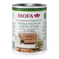 Масло с твердым воском для дерева Biofa 5045 цвет 5001 Анжу шелковисто-матовое 0,125 л