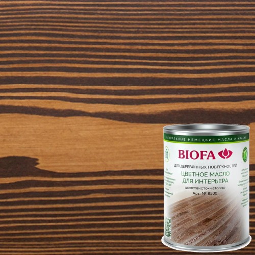 Масло для дерева Biofa 8500 цвет 8542 Тик темный 0,375 л