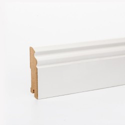 Плинтус МДФ ламинированный DeArtio White W31-90 2050×90×16