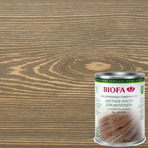 Масло для дерева Biofa 8500 цвет 8548 Дуб натуральный 0,375 л