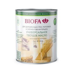 Масло с твердым воском для дерева Biofa 2044 цвет 2012 Медовый 0,125 л